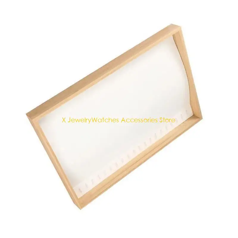 

31KD Wooden Tray Pendant Necklace Earrings Jewelry Display Holder Storage Jewelry Decorative Plate Gift for Women