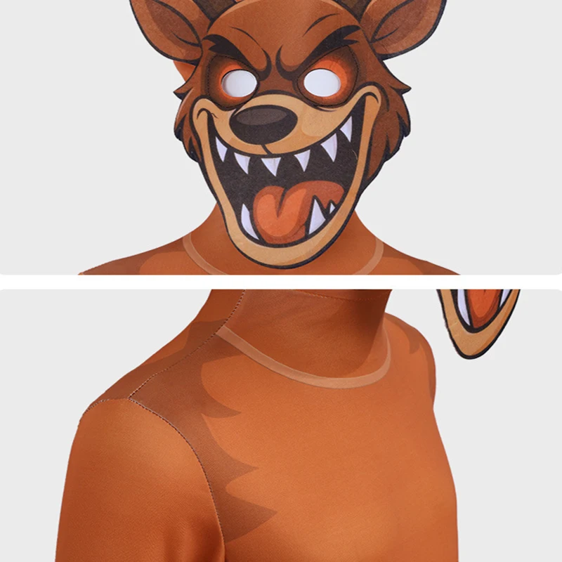 مضحك 99 ليال في الغابات الغزلان تأثيري حلي البوليستر الغزلان بذلة قناع مجموعة هالوين ارتداءها تظهر عيد الميلاد زي