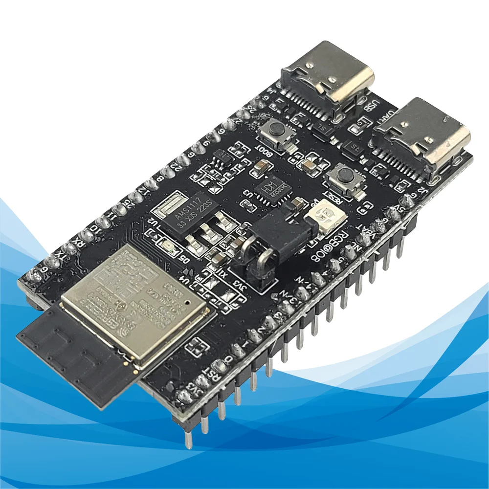 esp32-h2-devkitm-1-placa-n4-placa-de-desenvolvimento-iot-h2-esp32-para-arduino-wifi-ble50-modulo-255mm-48mm-30pin-usb-tipo-c