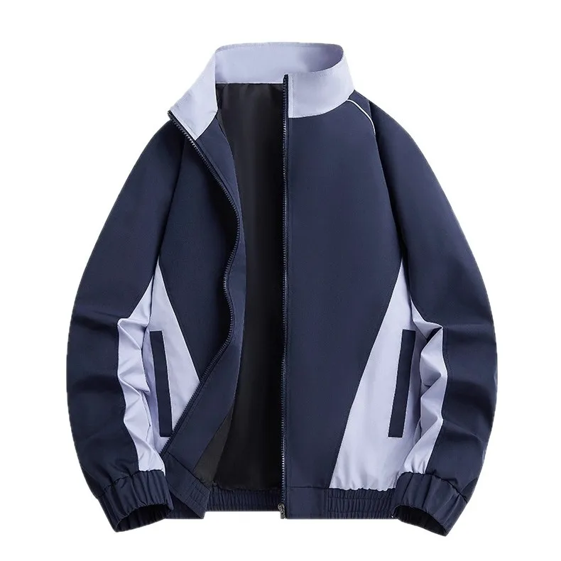 ربيع الخريف الوقوف طوق المرقعة اللون سترة الشباب أزياء الشركة العمل موحدة تخصيص شعار الطباعة تنفس ارتداء