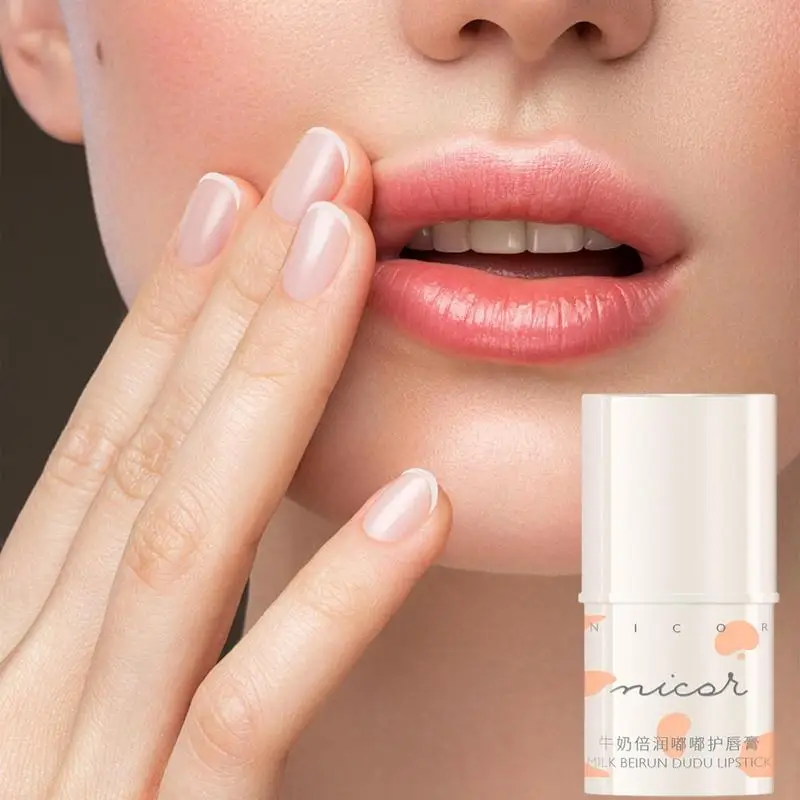 Bálsamo labial hidratante de larga duración, Pintalabios Natural que cambia de Color, antienvejecimiento