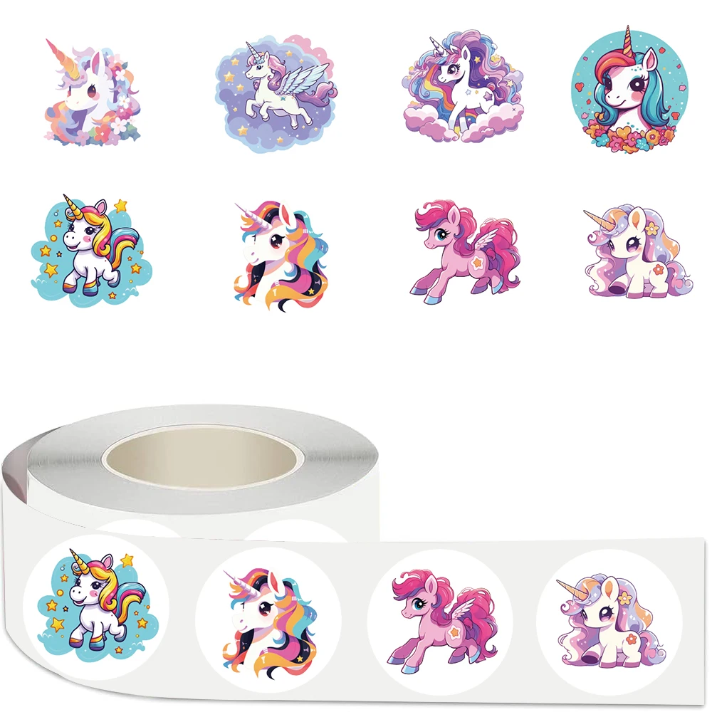 500 STKS Beloning Sticker Eenhoorn Dier Leuk Patroon Dieren Cartoon Stickers School Leraar Levert Leuke WaterproofSticker