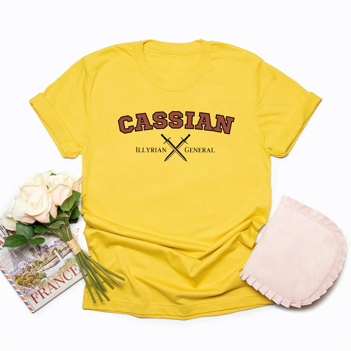 Cassian Lord of Bloodshed Tshirt SJM Merch Illyrian General Shirts Women T-shirts Short Sleeve Graphic Tees ACOTAR Merch Top