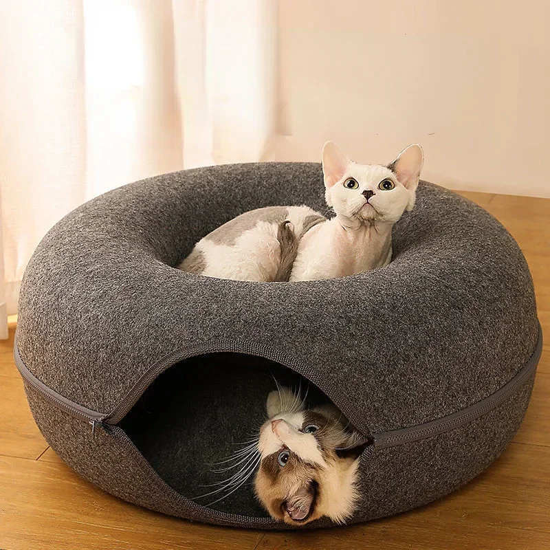 Cat Bed Pet Cat Tunnel Interactive Game Toy Cat Bed Dual-use Indoor Toy Kitten Sports Equipment Cat Training Toy Cat House