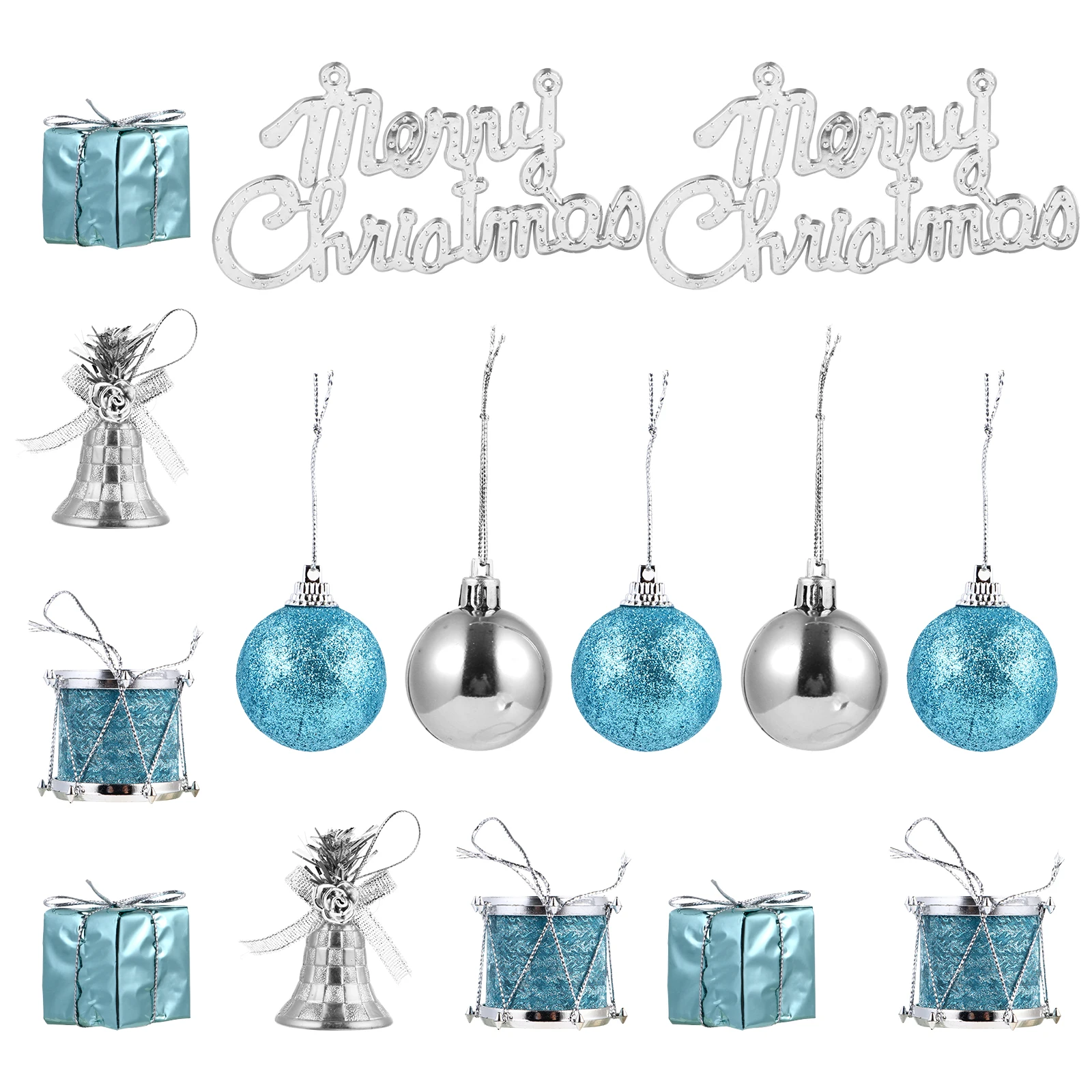

32 Pcs Decoration Set Ornaments for Christmas Tree Adornments Mini Tinkle Bells Supplies Hanging Decorations Plastic Festive