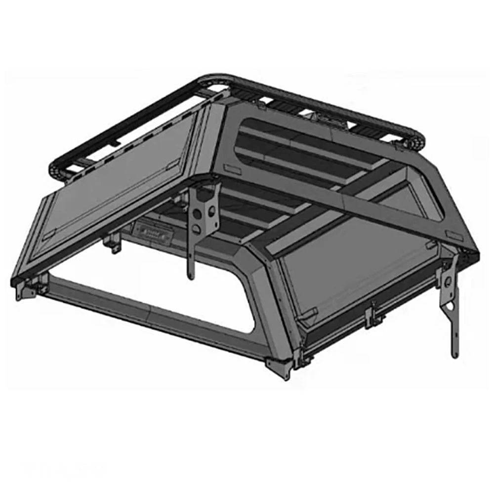 

4x4 Waterproof Steel Pickup Hardtop Topper Camper Truck Canopy Camper for Dodge Ram 1500 Navara NP300 Triton D40 D22 Ford F150