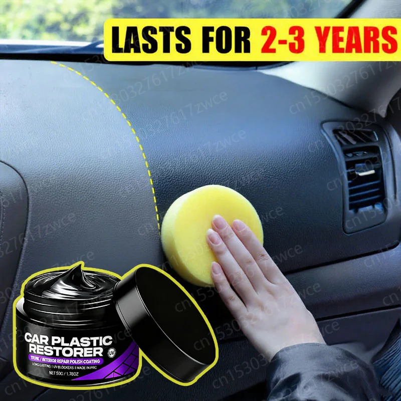 Auto Plastic Repair & Panel Renewal Wax Coating Agent Car Leather & Plastic Back To Black Shine Gloss Long-Lasting Polish