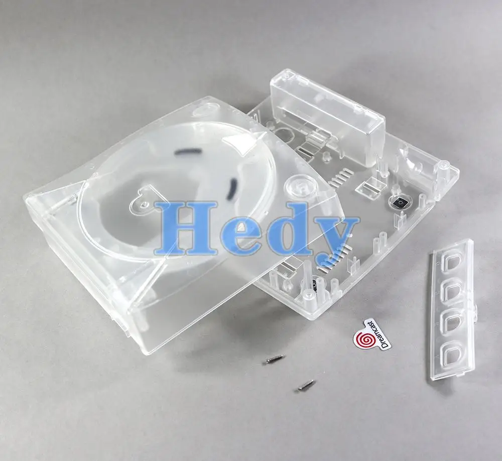 1 قطعة ل SEGA Dreamcast تيار مستمر حامي شل استبدال ألعاب وحدة التحكم حامي صناديق الألعاب اكسسوارات شفافة