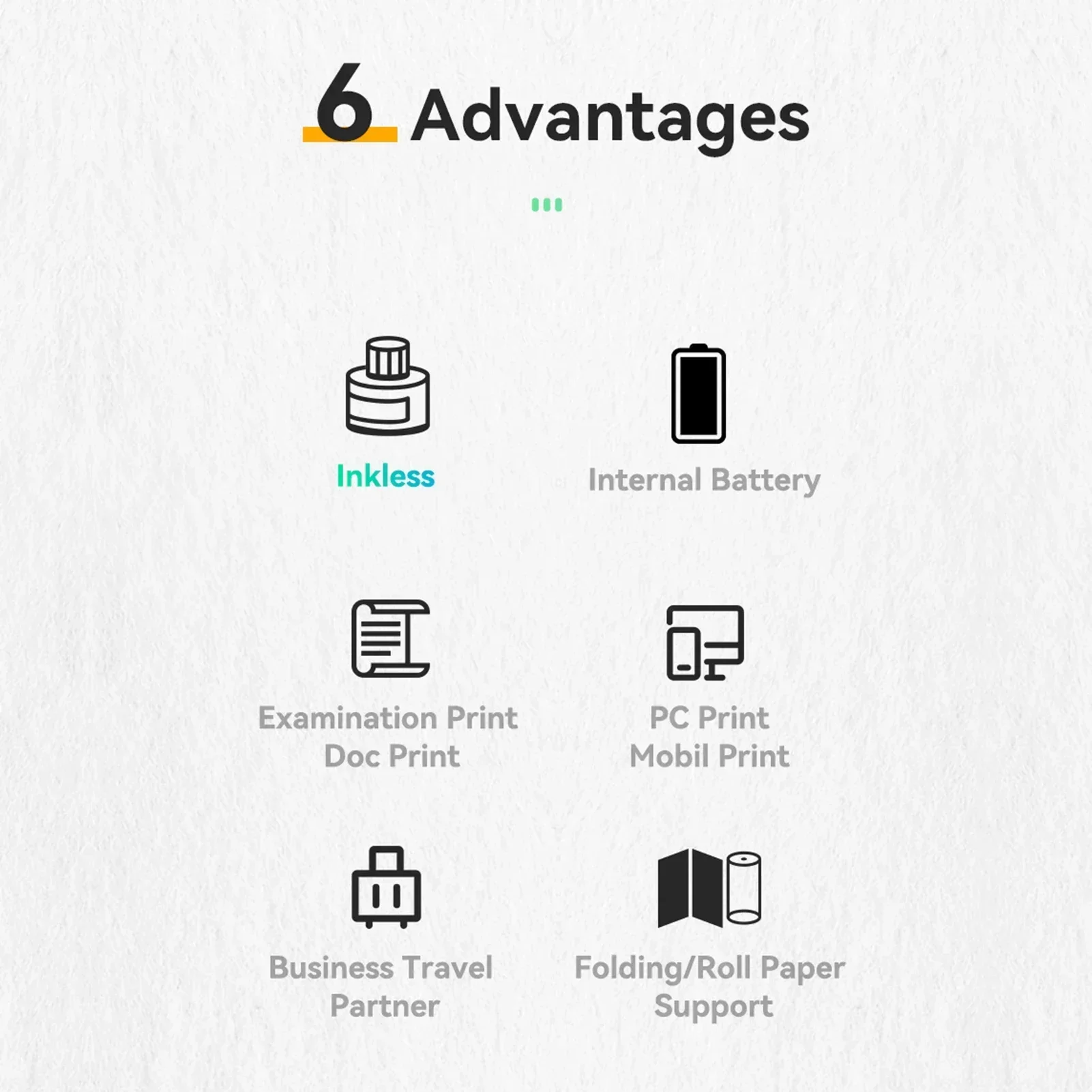 جديد! طابعة ورق A4 طابعة نقل حراري طابعة صور لاسلكية USB دعم اتصال بلوتوث