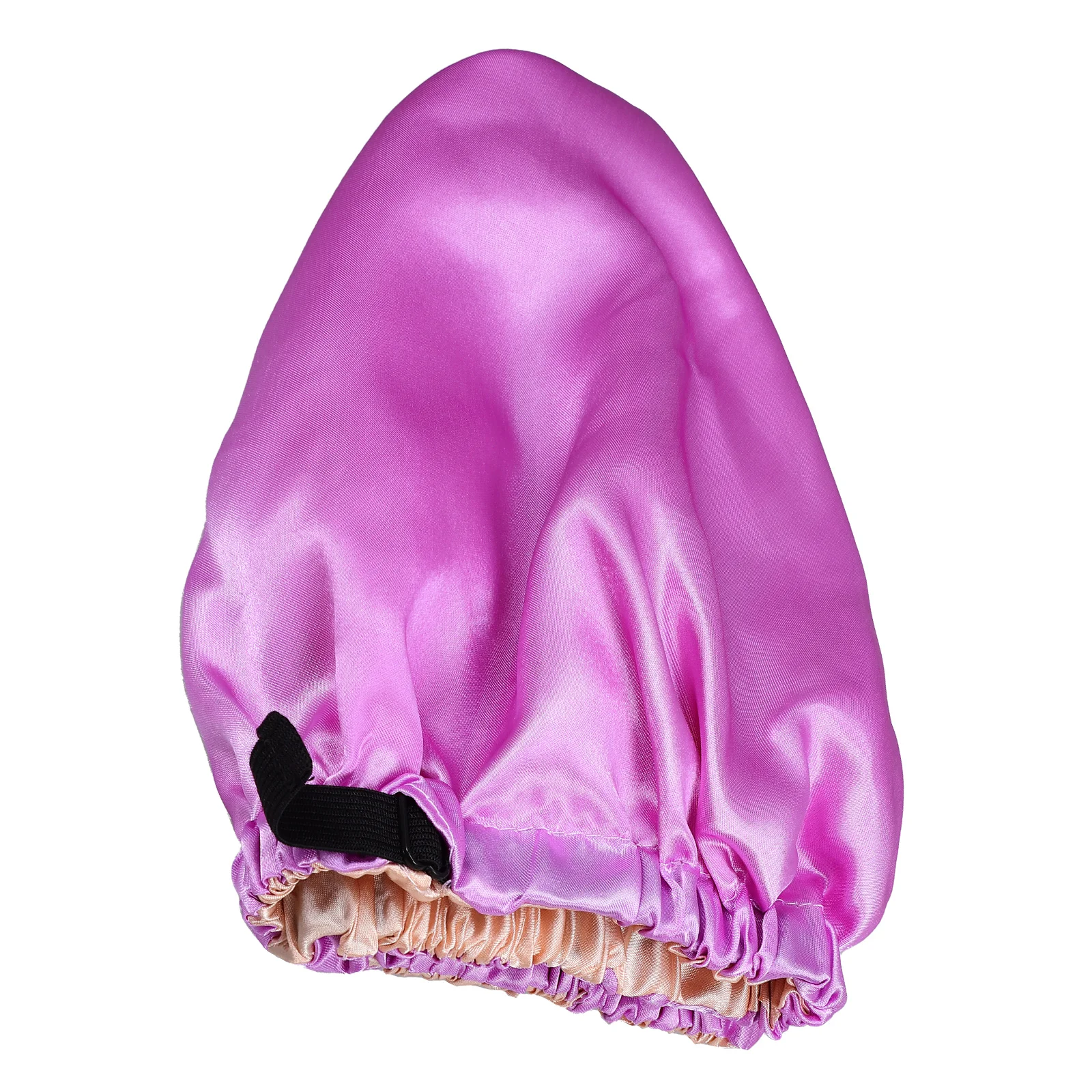 

Satin Sleeping Bonnet for Women Purple Smooth Material Comfortable Design Large Size Suitable Curly Long Hair Female