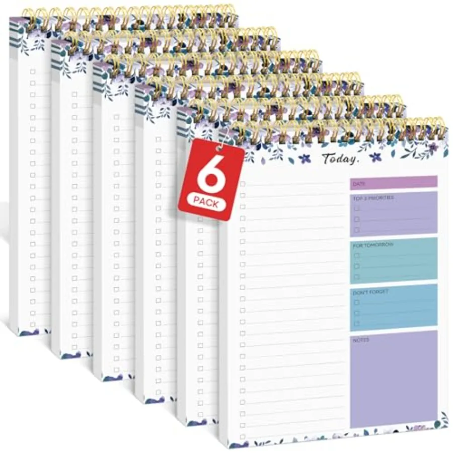 

of To Do List Notepad - To Do List Notebook for Work with 52 Sheets, 9.8" x 6.5", Undated Daily Planner Perfect for Daily Tasks