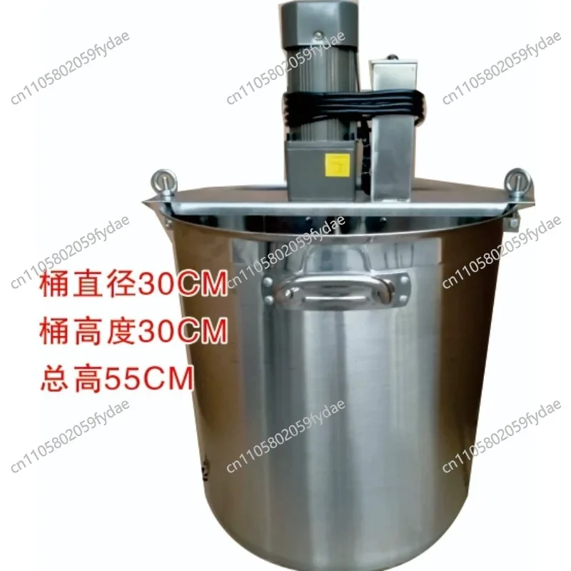 Máquina de cocción y mezcla de 22L con válvulas para salsa de carne, pasta, aceite de oliva, mermelada de sofora y zumo, para ebullición, fusión y mezcla
