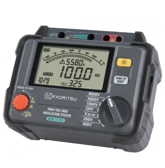 2026 Insulation Resistance test KYORITSU KEW 3125A HIGH VOLTAGE INSULATION TESTER