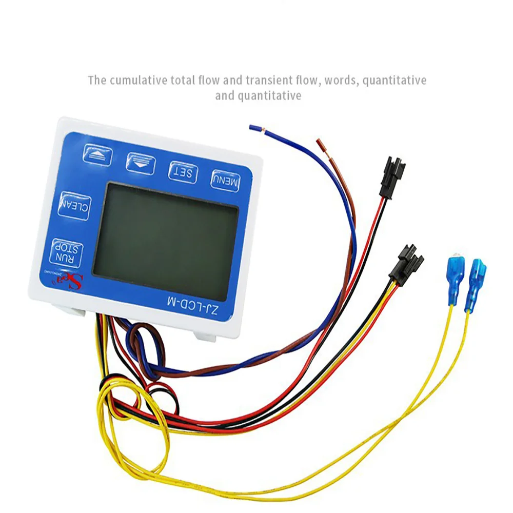 Conjunto de instrumentos de controle quantitativo de 1/2 polegadas Controlador de fluxo LCD para máquina de venda automática de líquido instantâneo e total