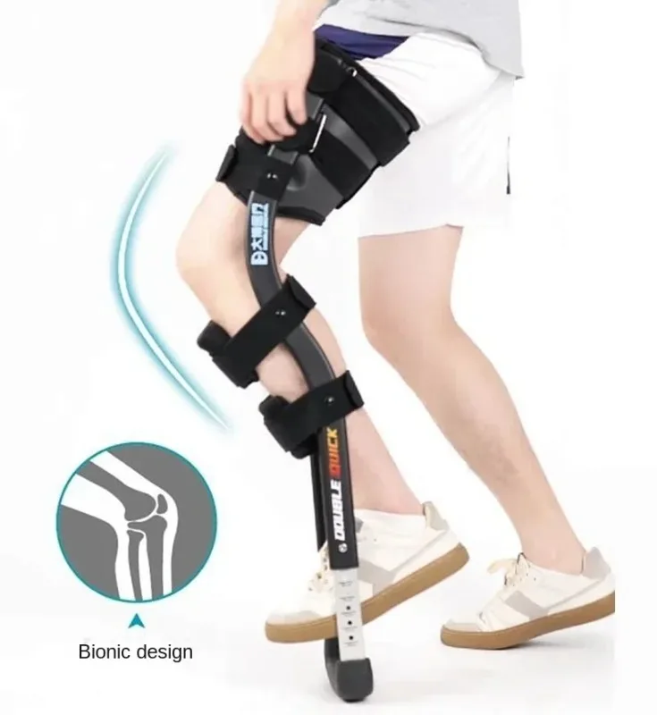 Support Free Rehabilitation Mobility Aids Knee Walker Single-Leg Telescoping Assisted Walking Training Stick Hands Free Crutch