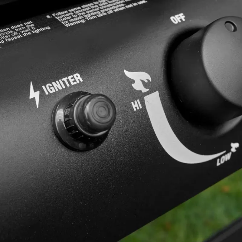 المنزل. شواية ومخننة مزدوجة الوظائف بقدرة 24,000 وحدة حرارية بريطانية من غاز البروبان والفحم مع 870 بوصة مربعة للطهي #6