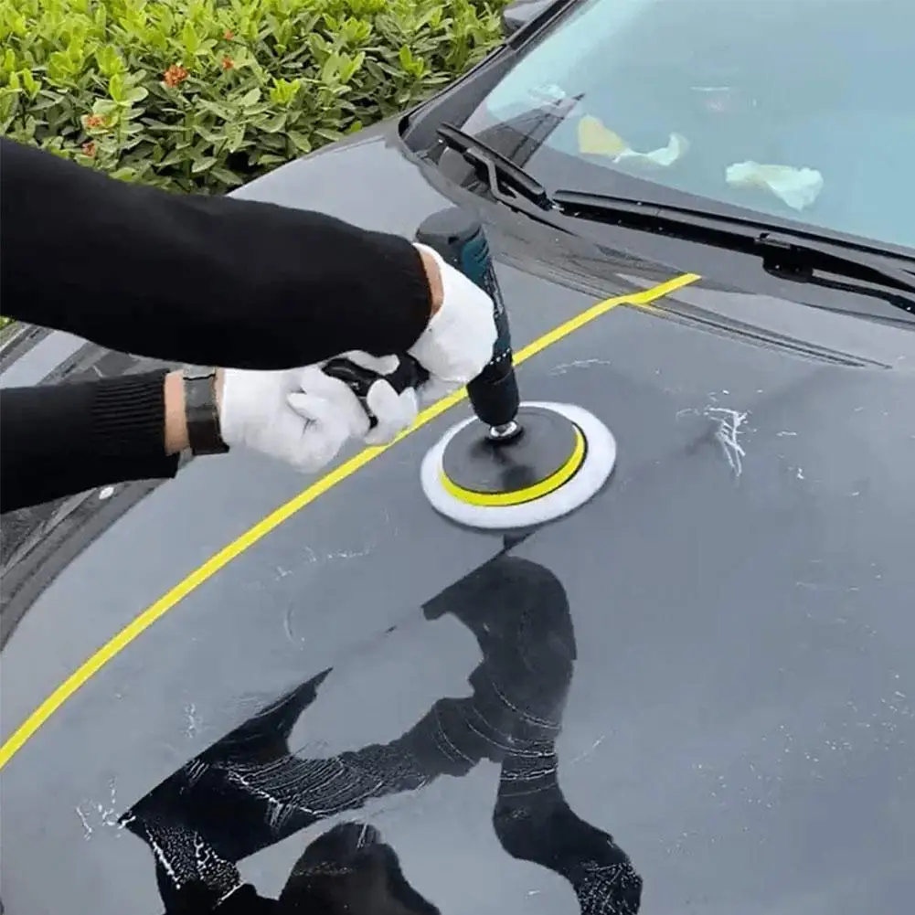 

5PCS 80MM Polishing Pad Set Wool Wheel Buffing Tools Auto Buffing Paint Gadget Pads Care Car Waxing Professional Accessorie A9T5