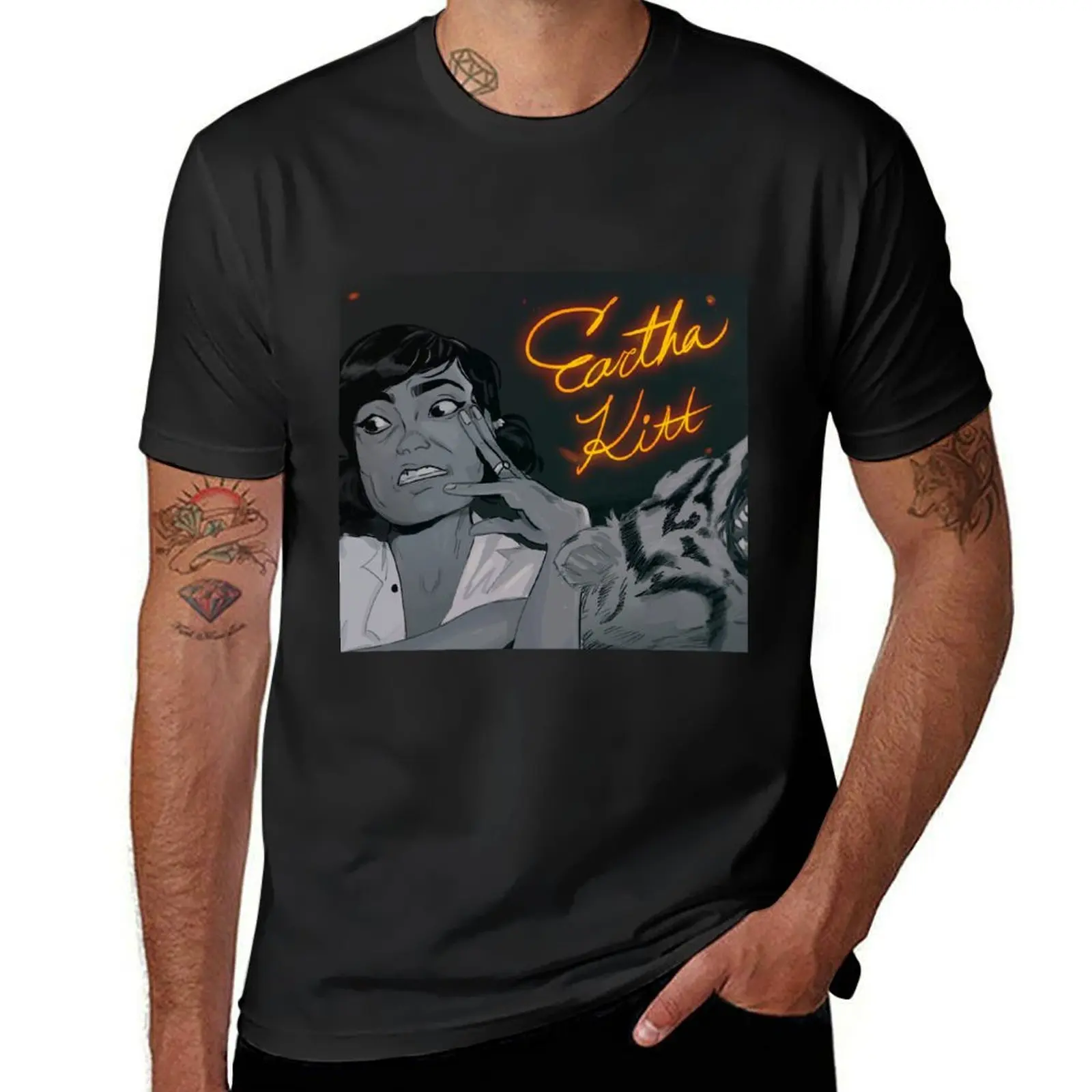 

Eartha Kitt I Want To Be Evil T-Shirt street wear shirts graphic tee quick drying oversized graphic tee men workout shirt