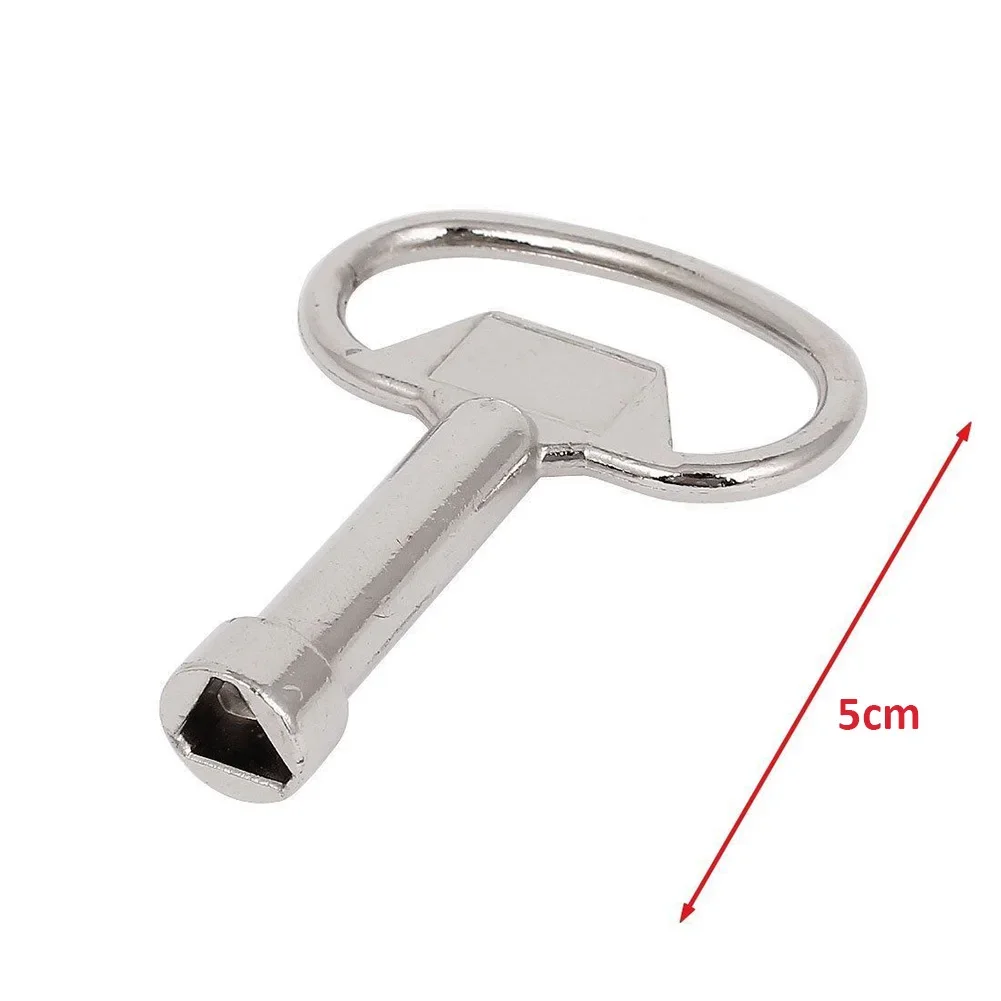 Service Utility Meter Key Stainless Steel Triangle Lock For Gas Electric Box Cupboard Cabinet Triangle Home Hardware