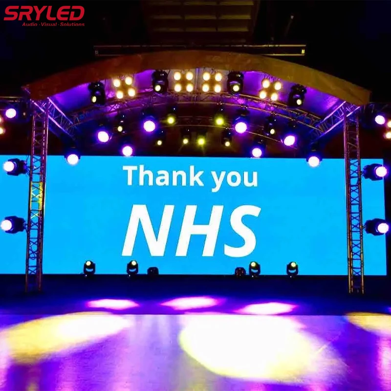 4x3m LED Display Screen Indoor Rental RGB P3.91 500×1000mm Cabinet RGB Concert Stage Background Full Color LED Video Wall Panel