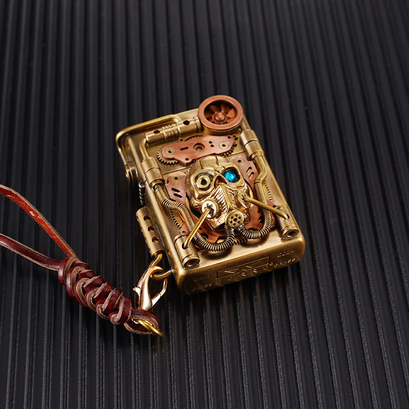 ZORRO Original Copper Oil Mechanical Punk Style Revelation Hunter Torch Lighter High Quality Gift Men's Small Tool Smoking