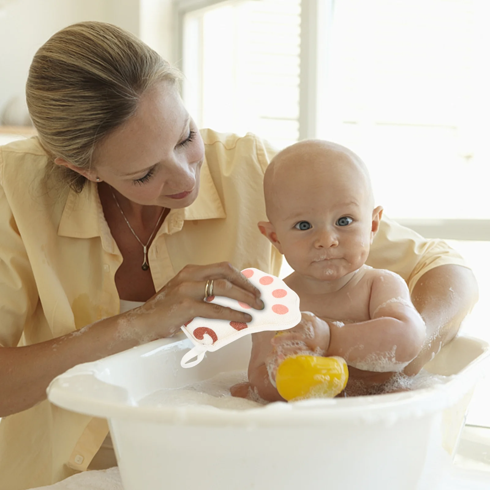 

2Pcs Baby Bath Sponge Cartoon Paw Exfoliating Towel Toddler Kids Shower Scrubber Cartoon Cute Design Kids Towel