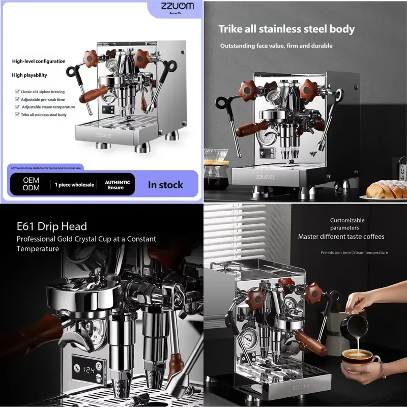 

European Standard 58mm Commercial Dual-boiler High-pressure Steam Semi-automatic Italian Coffee Machine