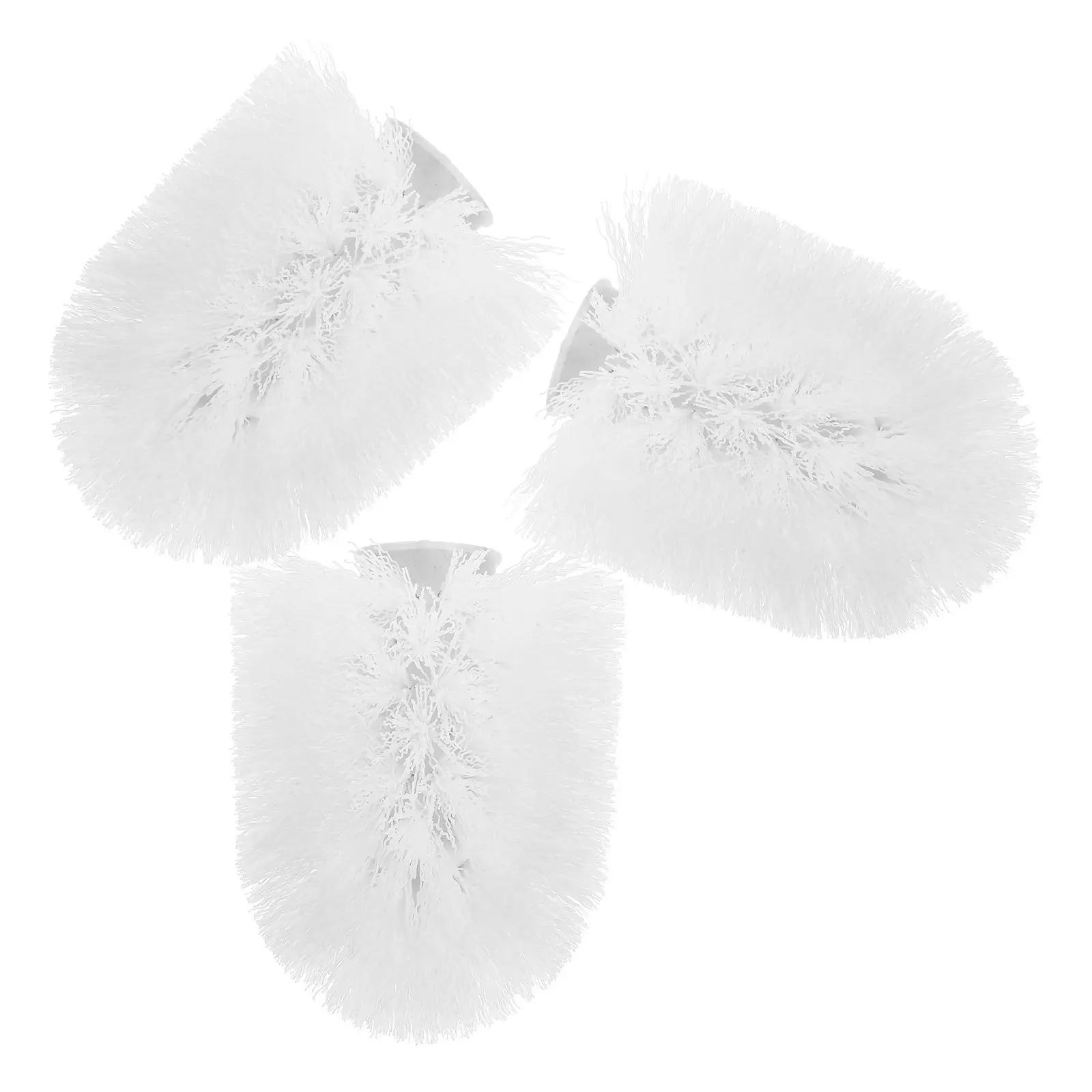 

3Pcs Toilet Cleaning Brush Heads Replacement Premium Plastic Brush Refill Efficient Deep Clean for Toilet Bowl Bathroom Home