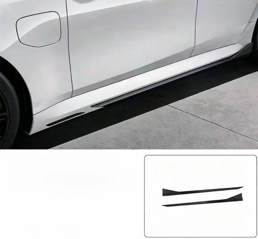 Dry Carbon Fiber Side Skirts for M5 G90 - MP Style Side Extension