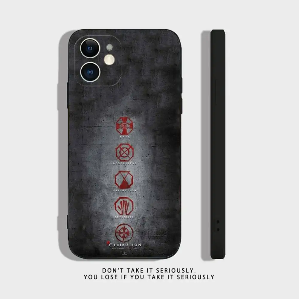 حافظة هاتف Umbrella Corporation لهاتف iPhone 16,15,14,13,12,11,Pro,X,XS,Max,XR,Plus,Mini Soft Silicone Black مقاومة للصدمات من مادة TPU