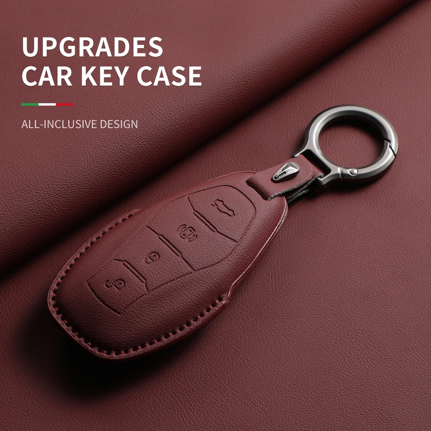 Original Color Car Key Case Cover For Hongqi H5 HS5 HS7 H9 H6 EH7 HS3 H5 PHEV E-HS9 Car Remote Key Protection Shell Accessories
