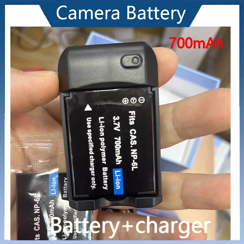 Rechargeable 700mAh Digital Camera Card Camera Battery for NP-6L Applicable Model DC402 DC403 DC406 DC311 Battery+charger