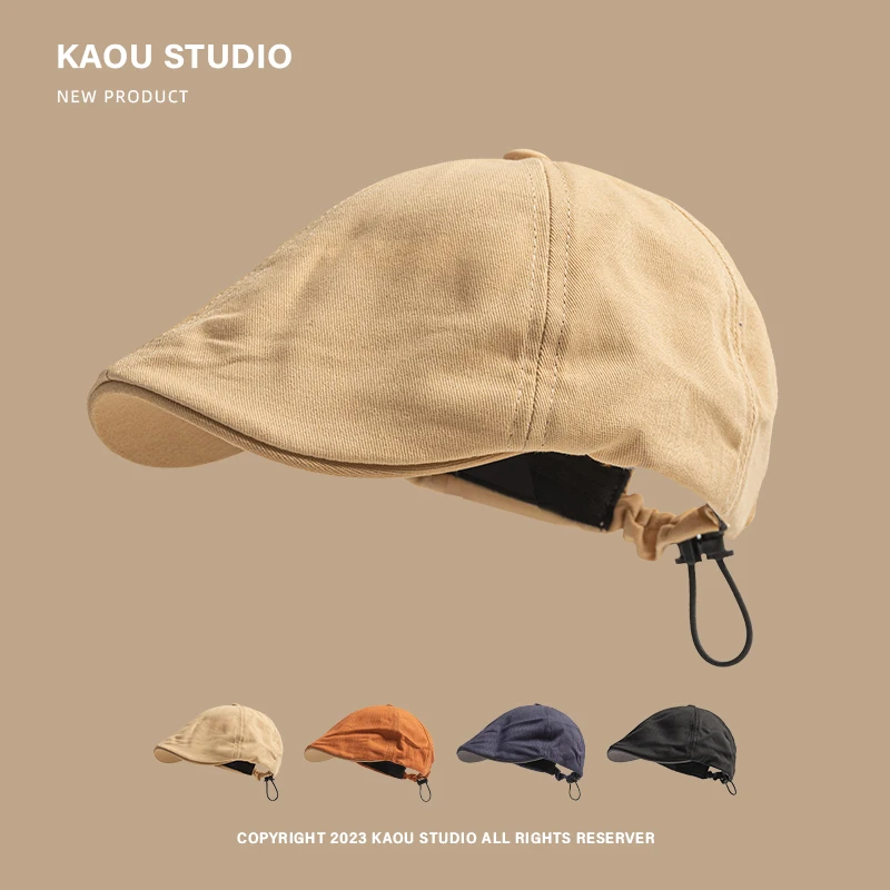 

Vintage beret spring and summer casual versatile newsboy hat forward hat male painter hat tide