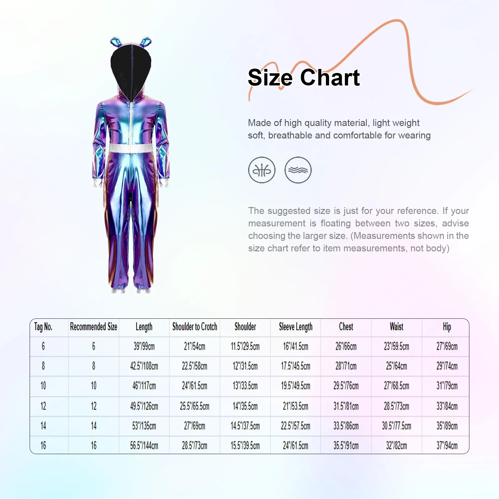 Costume cosplay da astronauta per bambini unisex a maniche lunghe con cerniera metallizzata lucida spazio alieno tuta con cappuccio robot festa a tema Halloween