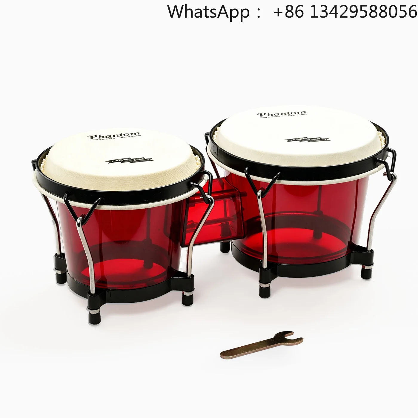 Professional Acrylic Bongo Drums 6&7 Inch Goatskin Head Latin Percussion Instrument OEM Custom Logo Wholesale