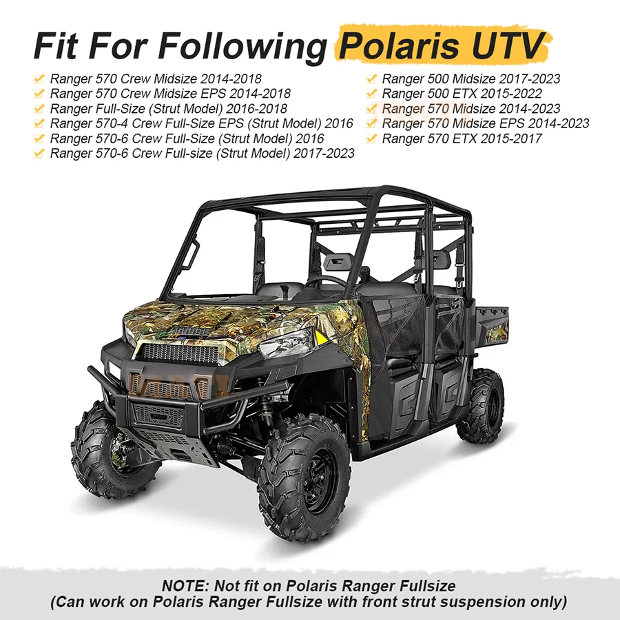 Front & Rear 2" Suspension Lift Kit For Polaris Ranger 500 ETX 2015-2022 Ranger 570 ETX 2015-2017 Ranger 570 Crew Midsize 14-18