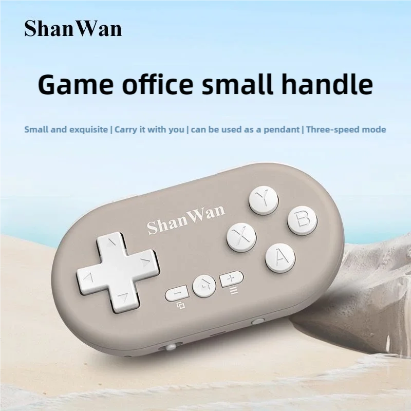 ShanWan Mini Gamepad Q36 xkv Portable Bluetooth/Wired Game Controller For PC Android & IOS Cross-Platform Pocket Game Controller