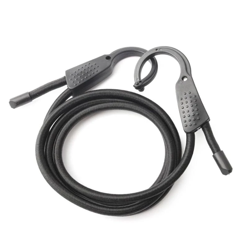 

652F Motorcycle Luggage Rope Strong Elastic Strap Adjustable Tension Belt Clothesline Hook Cargo Lashing for Luggage Clothing