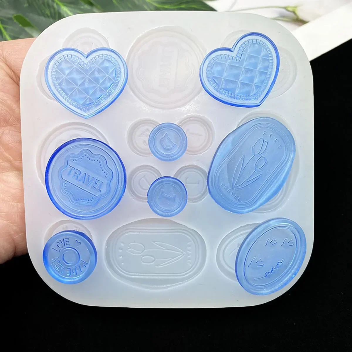 صديقة للبيئة الإبداعية محاكاة كعكة عيد ميلاد قالب شمع دونات دائرة ديكور قالب من السيليكون الشوكولاته البسكويت قوالب الراتنج