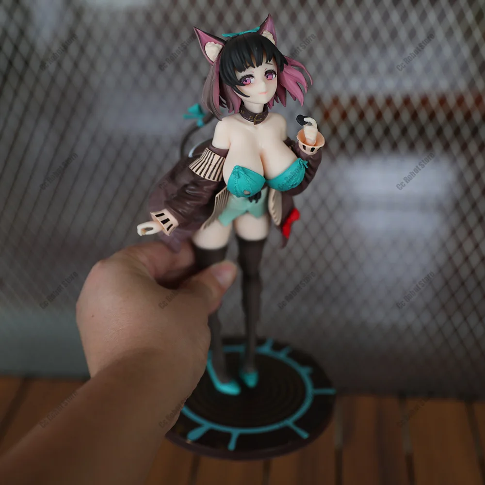 Lavender Cat Anime Figurine, 25 Cm Local Rocket, Matailuo, Demon  Rumiru, Japanese Action Figurine, Collectible Sexy Doll