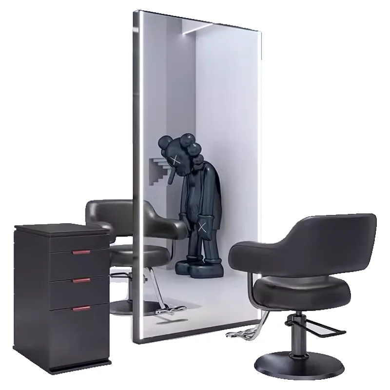

Internet celebrity barber shop mirror hair salon special simple haircut mirror floor full body mirror