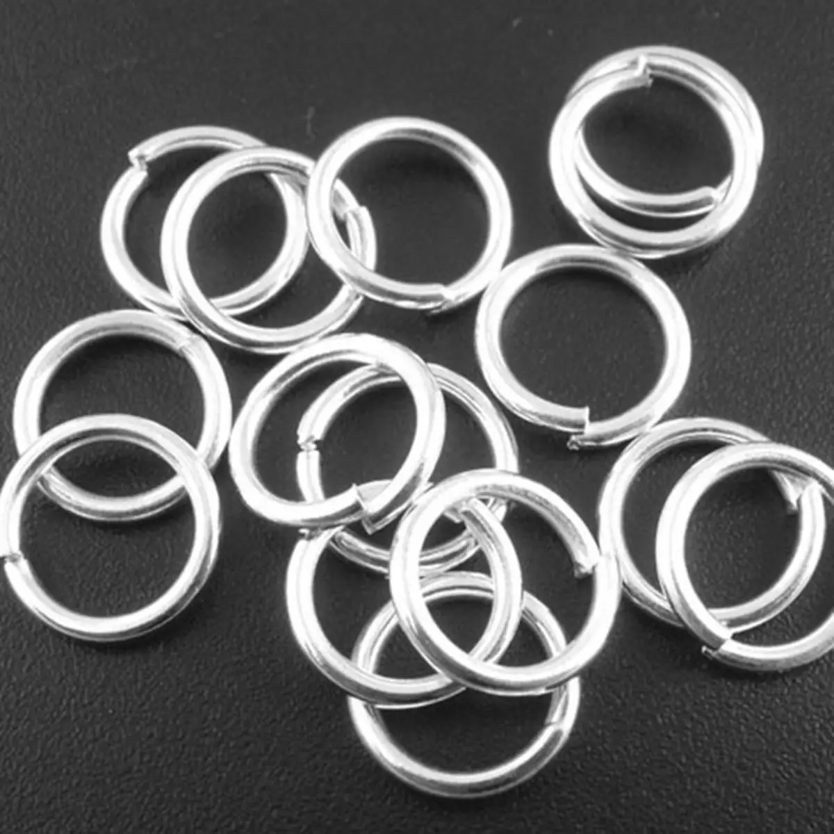 

5000Pcs Silver Plated Open Jump Rings 12x0.9mm DIY Fashion Jewelry Charms Findings Creative Handicrafts Supplies Material Pack