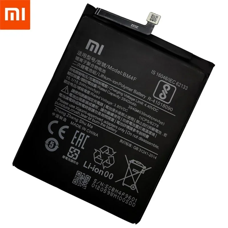 100% Original High Quality XIAO MI Phone BM4F 4030mAh Battery for Xiaomi Mi A3 CC9 CC9e Mi9 Lite Replacement Batteries bateria