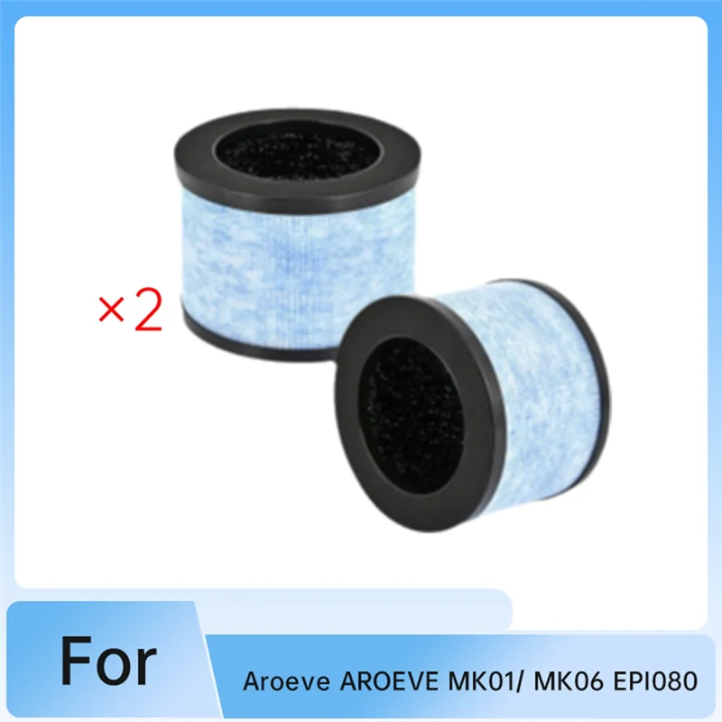 BAAO-H13 Filter For Aroeve MK01/MK06/EPI080/EPI081 Air Purifier Fan Cleaner Removes Pollen Lint Pet Dander Hair Odor Smoke