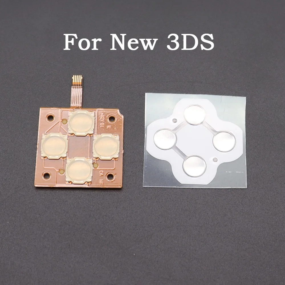 Cross Key ABXY Button PCB Board Sticker For 3DS XL New 3DS XLController D-Pad Dome Snap PCB Board Buttons Conductive Fllm