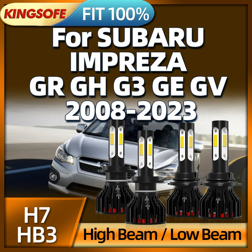 

LED HB4 H7 Headlight 30000LM Bulbs Car Light 6000K For SUBARU IMPREZA GR GH G3 GE GV 2008 2009 2010 2011 2012 2013 2014-2023