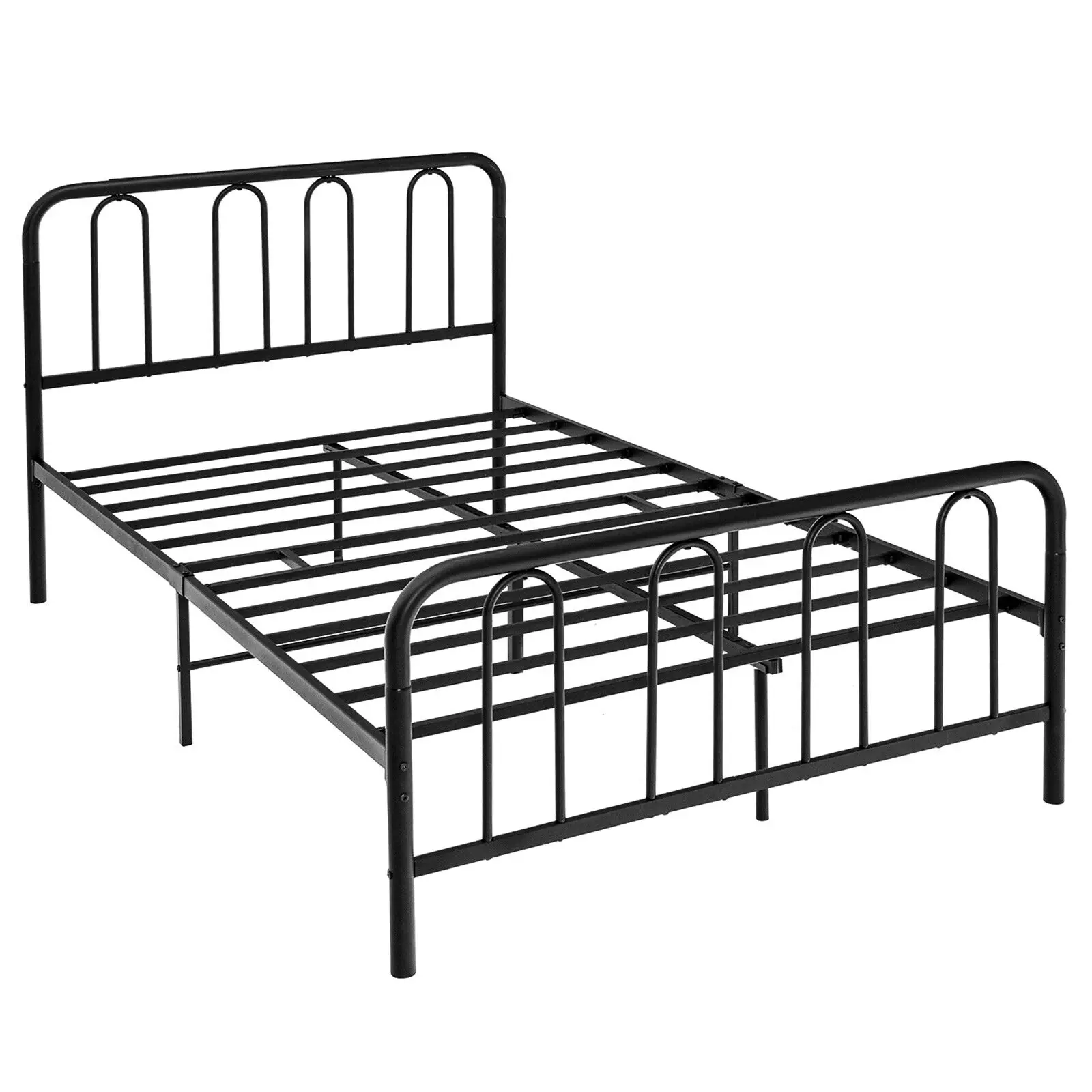 Costway Full Size Metal Bed Frame Headboard Footboard Platform Mattress Foundation