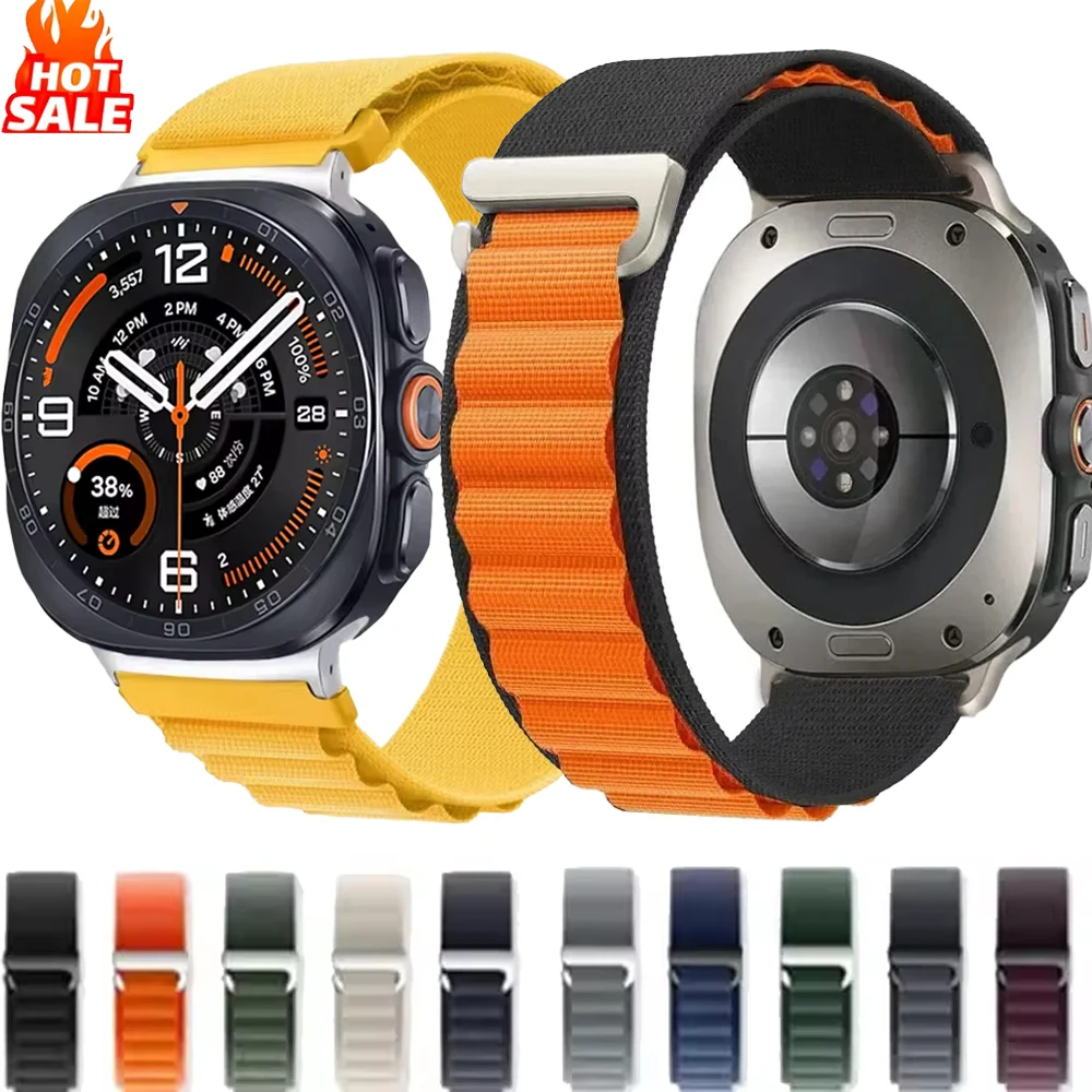 Alpine Loop Nylon-Armband für Samsung Galaxy Watch 9/8 40mm 44mm/8 Classic 46 Atmungsaktives Armband für Galaxy Watch Ultra 2 1 47mm