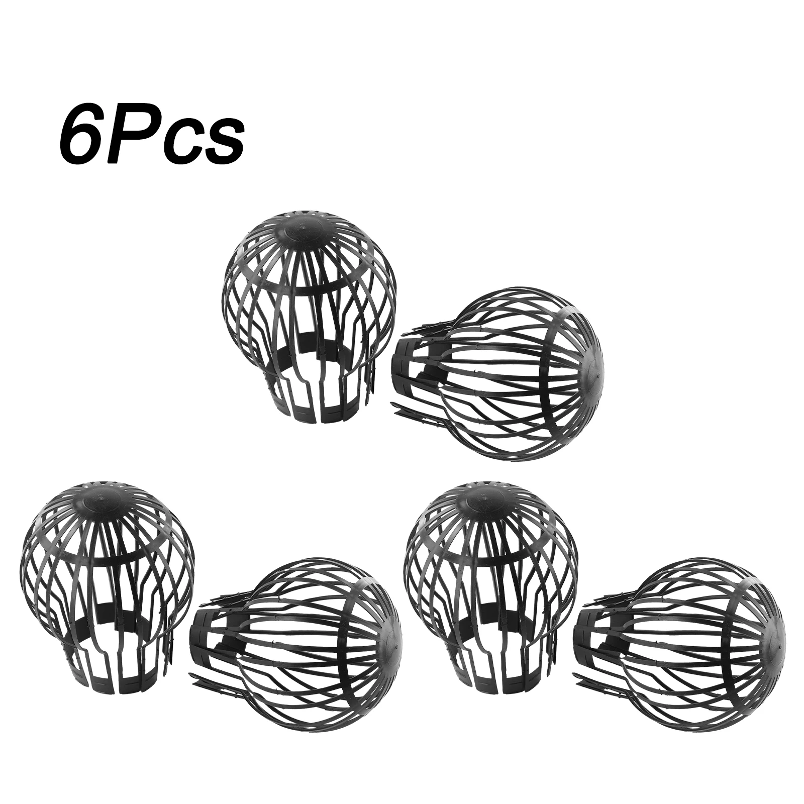 Bagian atap Drain hitam puing-puing kotoran bawah pipa Filter Drain Cover plastik luar ruangan 2/4/6pcs aksesoris Protecter
