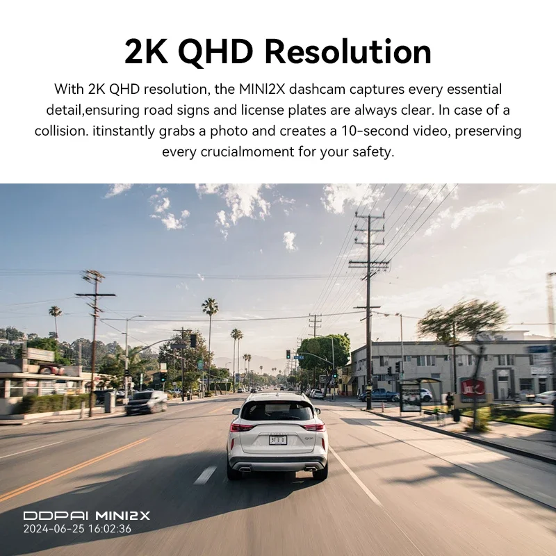 Dash Cam 2K 5GHz Wifi com ADAS Carro DVR Câmera Dashcam Night Vision2.0 Dash Camera Gravador 24H Monitor de Estacionamento